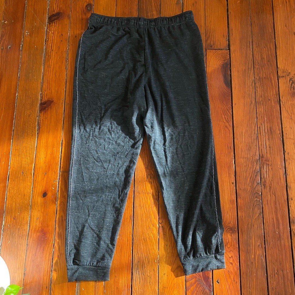 Max Studio Black Drawstring Joggers with Silver Accents Size Large - Picture 6 of 16